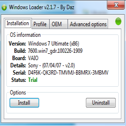 Windows 7 Loader 1.6.9